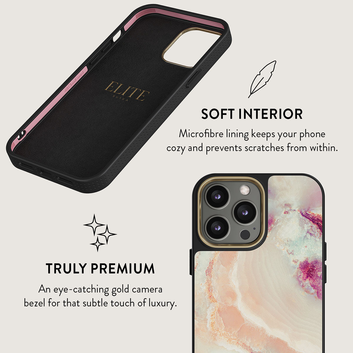 Berry Sorbet - Girly iPhone 13 Pro Case