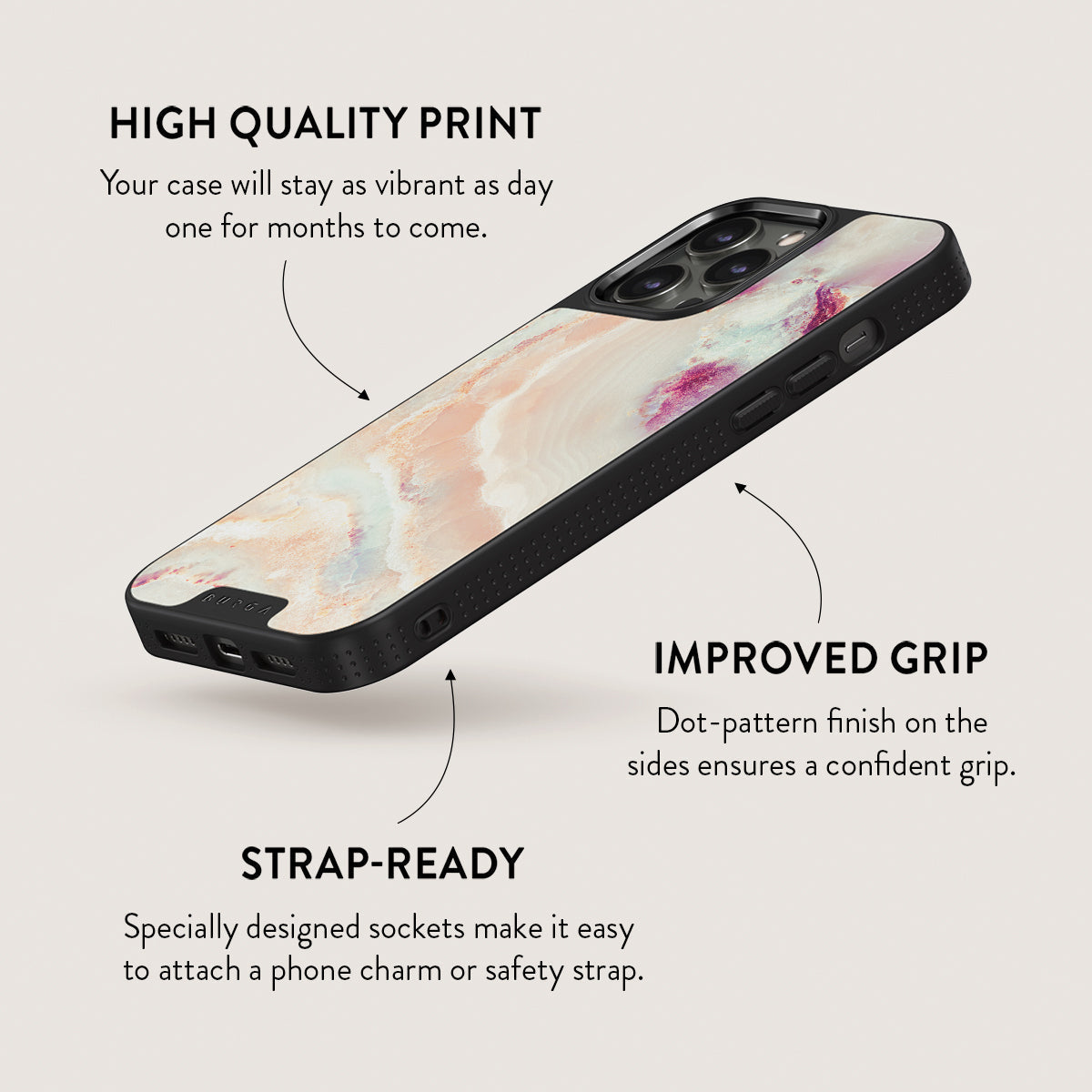 Berry Sorbet - Girly iPhone 13 Pro Case