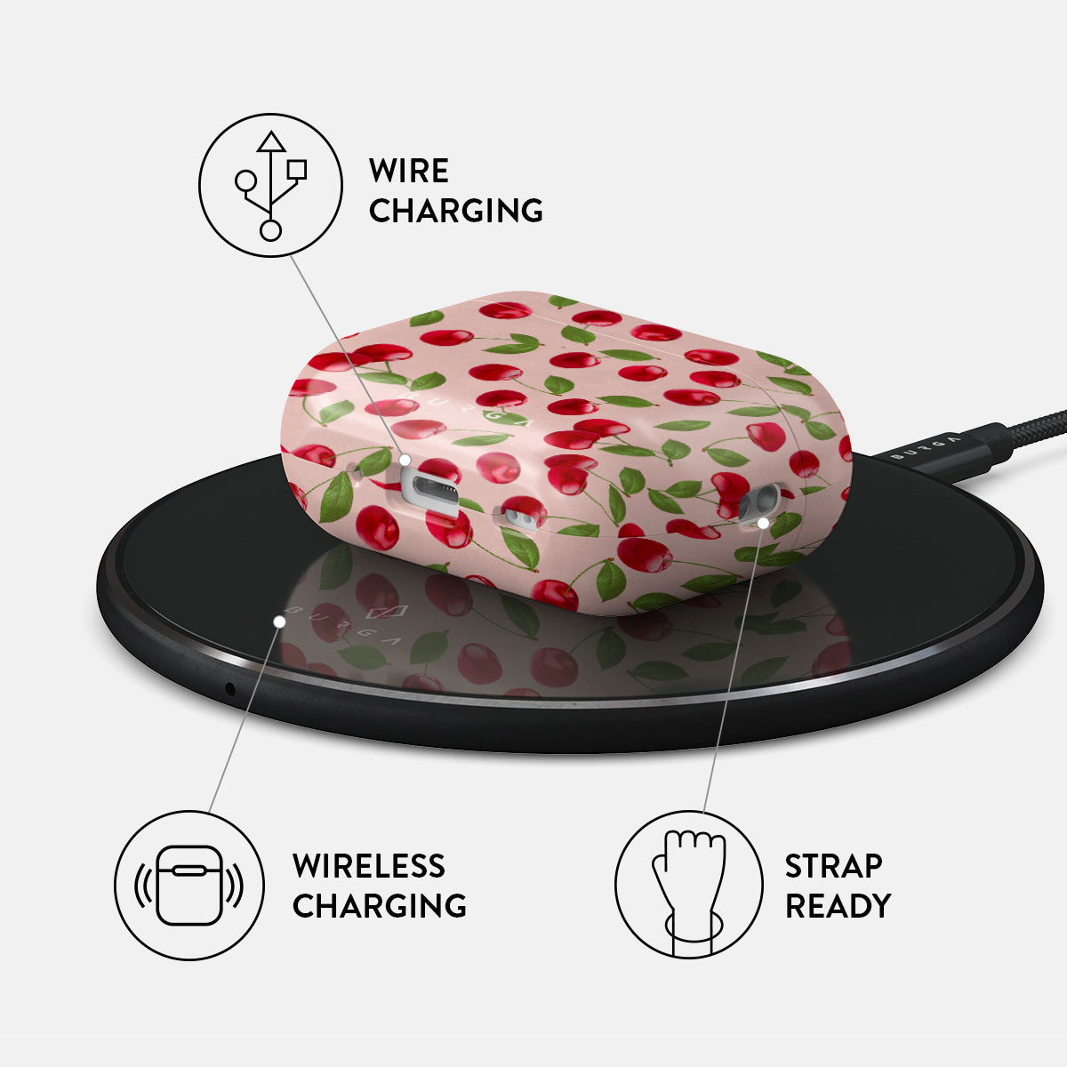 Afternoon Treat - Cherry AirPods Pro 2 Case
