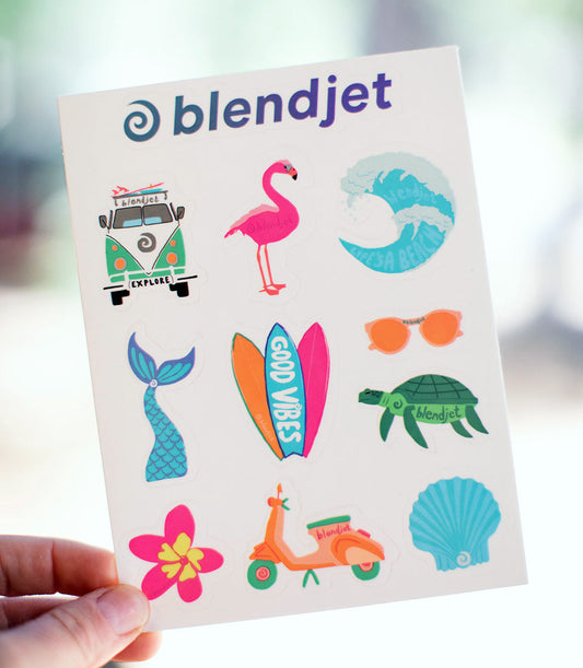 BlendJet Stickers - Beach Set