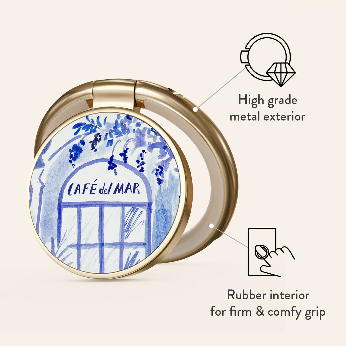 Sobremesa - Adhesive Ring Holder