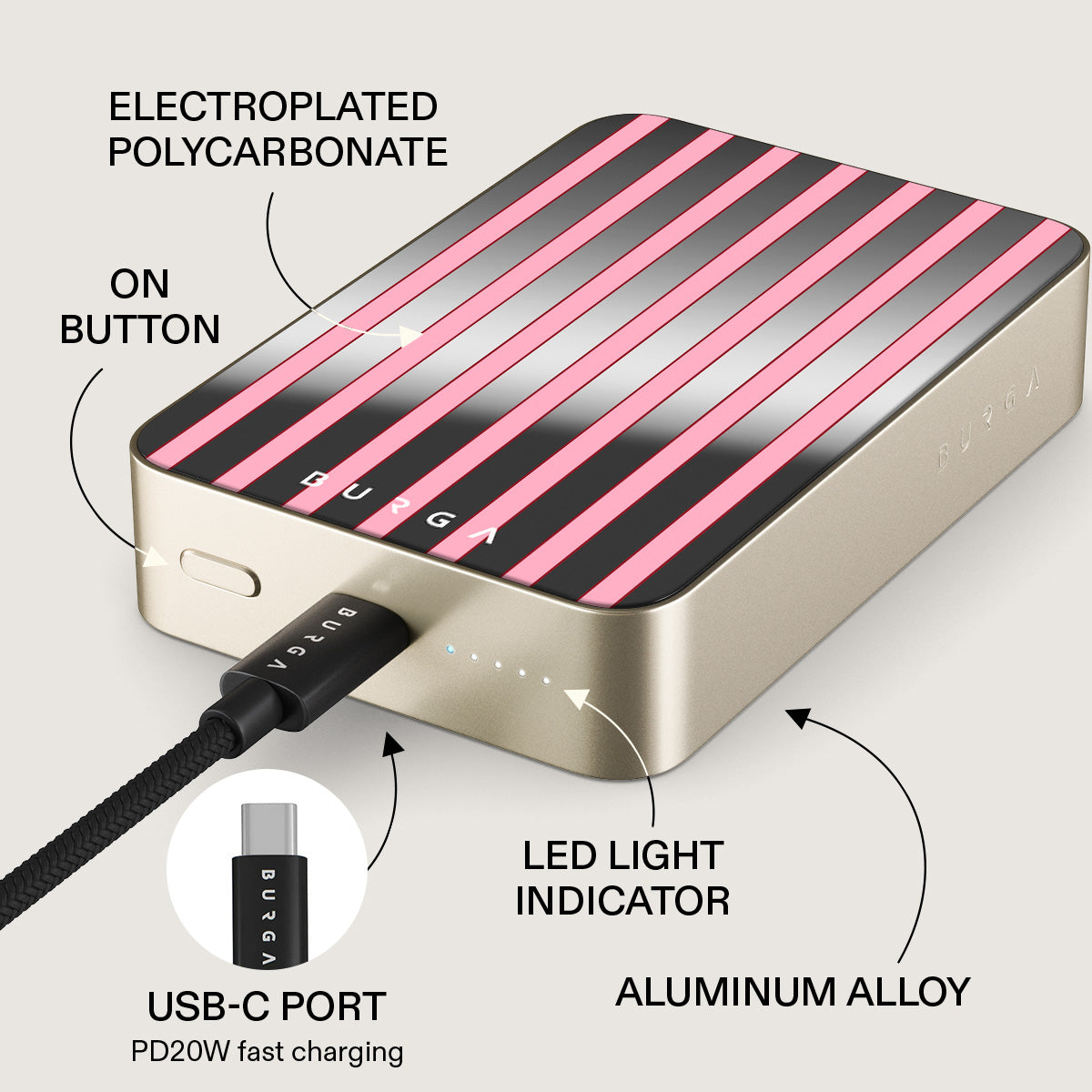 Strawberry Jam - Magnetic Power Bank