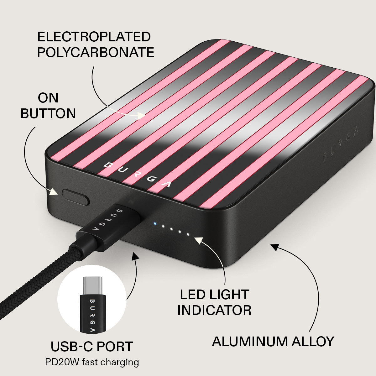 Strawberry Jam - Magnetic Power Bank