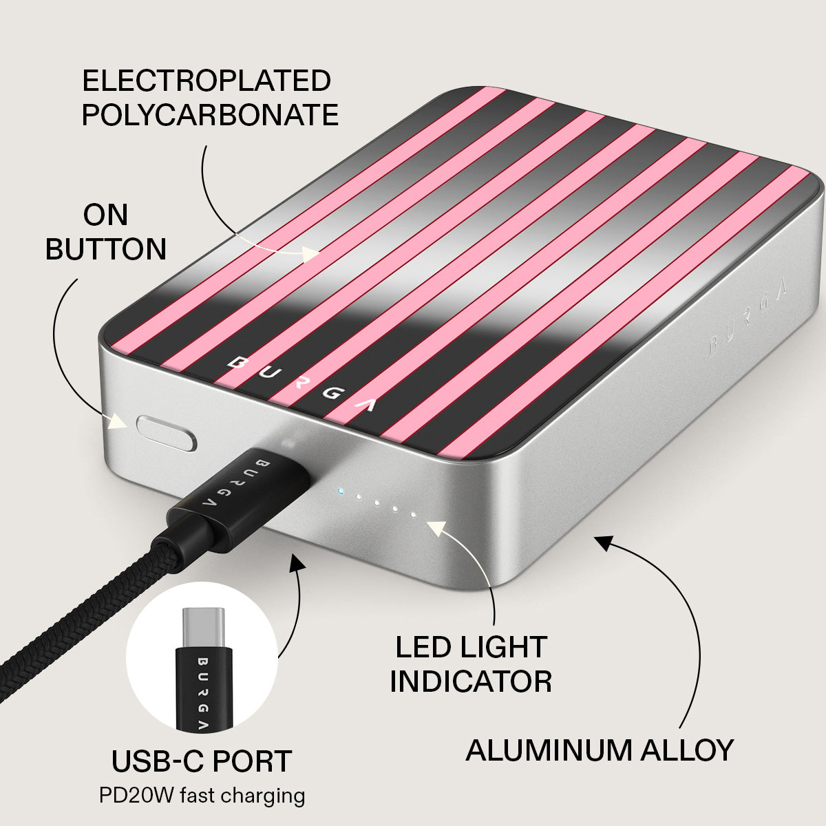 Strawberry Jam - Magnetic Power Bank