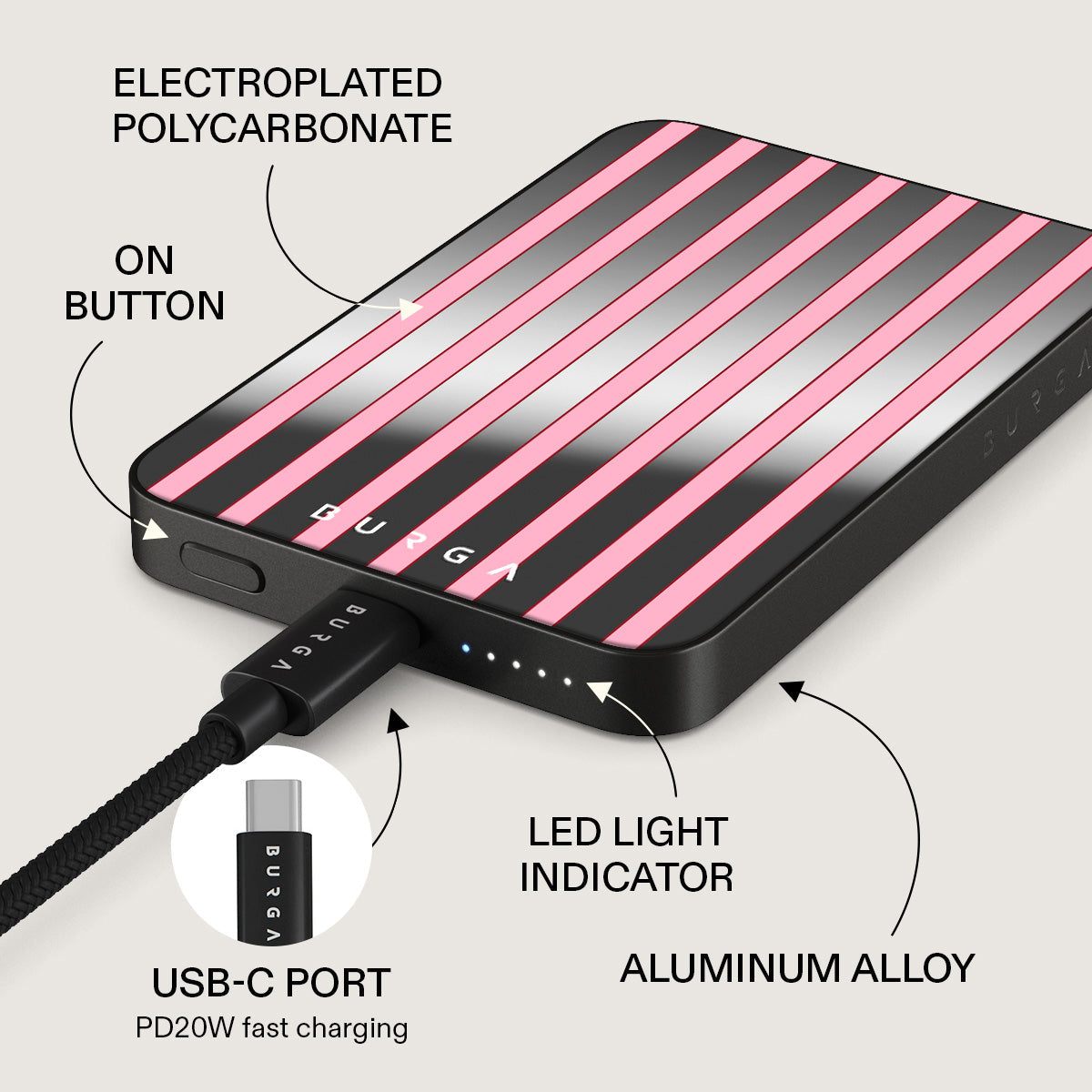 Strawberry Jam - Magnetic Power Bank