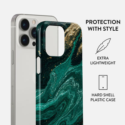 Emerald Pool - Elegant iPhone 13 Pro Max Case