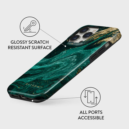Emerald Pool - Elegant iPhone 13 Pro Case