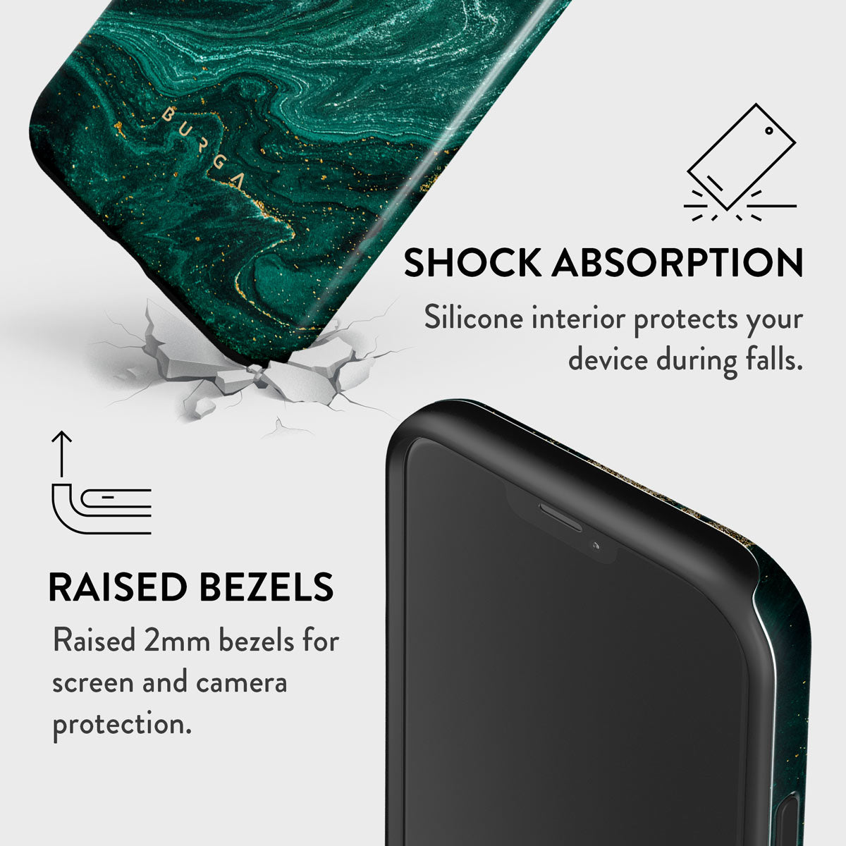 Emerald Pool - Elegant iPhone 12 Pro Max Case