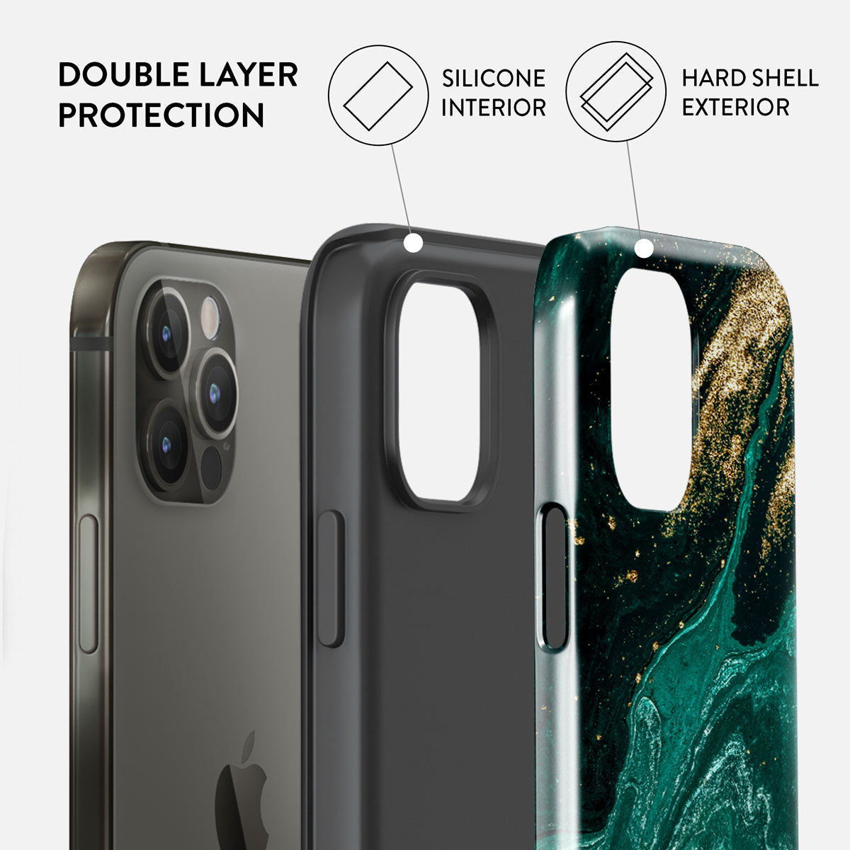 Emerald Pool - Elegant iPhone 12 Pro Max Case