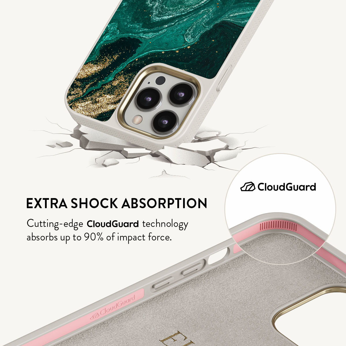 Emerald Pool - Elegant iPhone 13 Pro Case