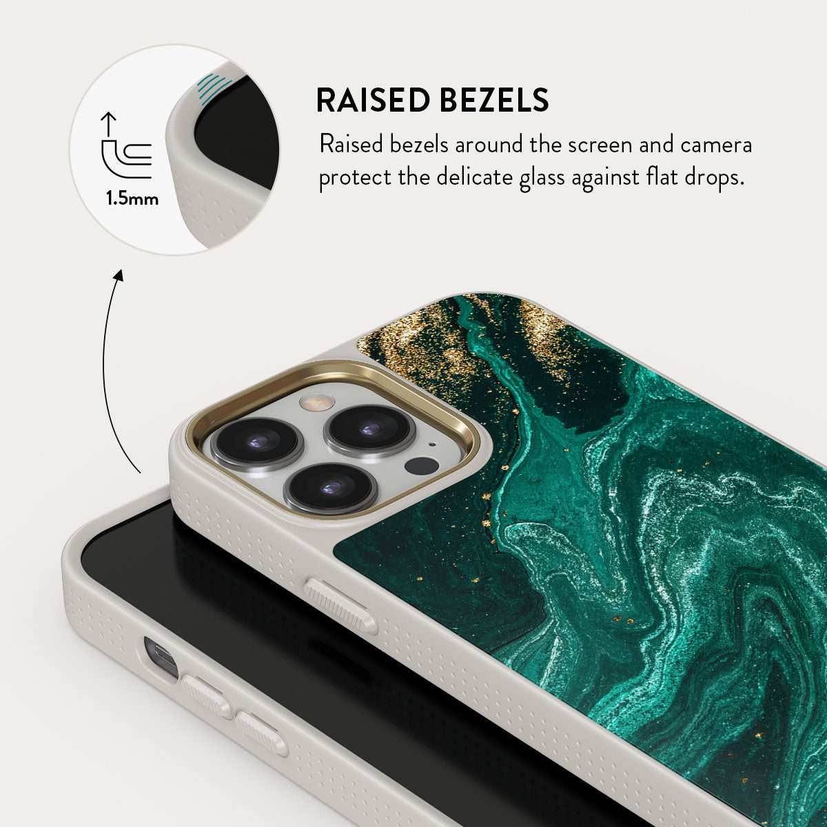Emerald Pool - Elegant iPhone 13 Pro Max Case