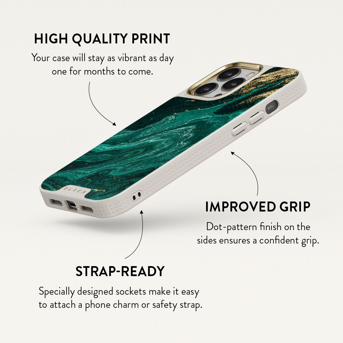 Emerald Pool - Elegant iPhone 13 Pro Max Case