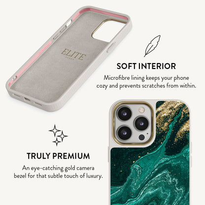 Emerald Pool - Elegant iPhone 13 Pro Case