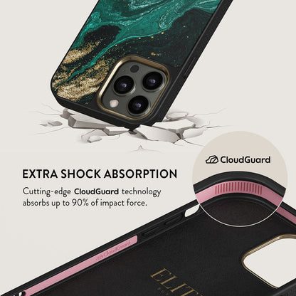 Emerald Pool - Elegant iPhone 13 Pro Case