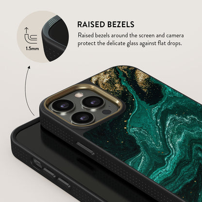 Emerald Pool - Elegant iPhone 13 Pro Max Case