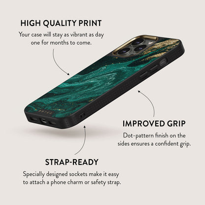 Emerald Pool - Elegant iPhone 13 Pro Max Case