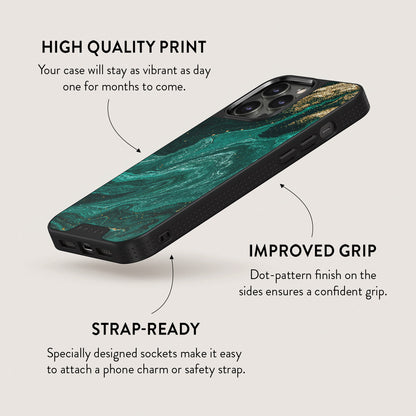 Emerald Pool - Elegant iPhone 13 Pro Max Case