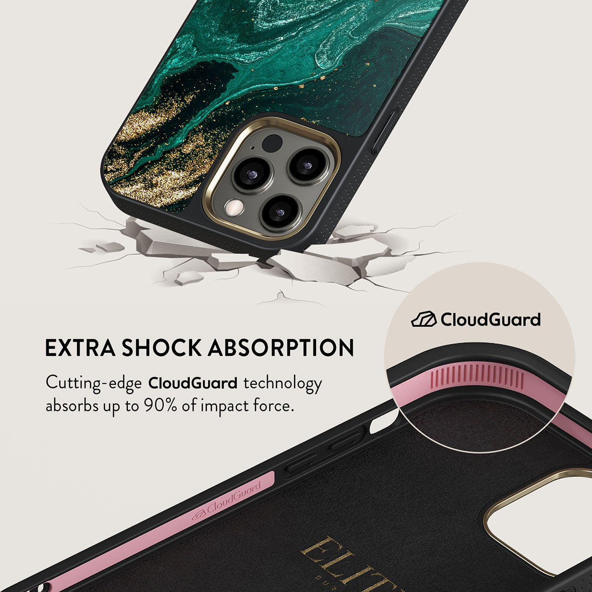 Emerald Pool - Elegant iPhone 12 Pro Max Case