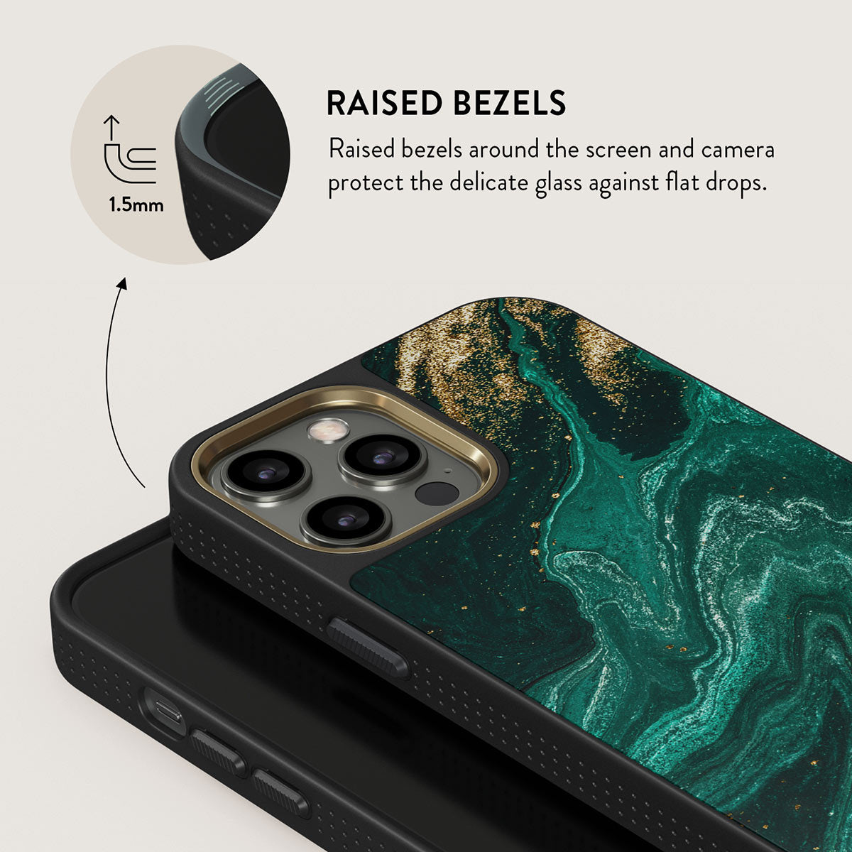 Emerald Pool - Elegant iPhone 12 Pro Max Case