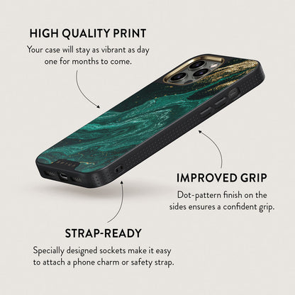 Emerald Pool - Elegant iPhone 12 Pro Max Case