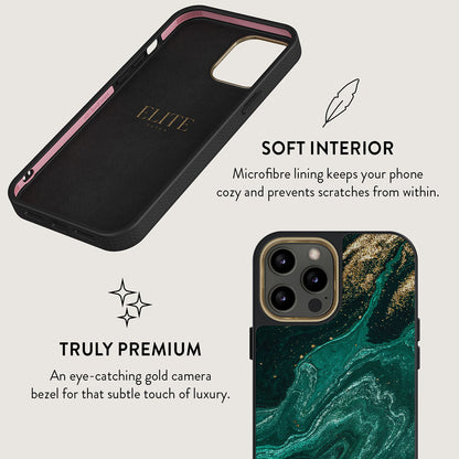 Emerald Pool - Elegant iPhone 12 Pro Max Case