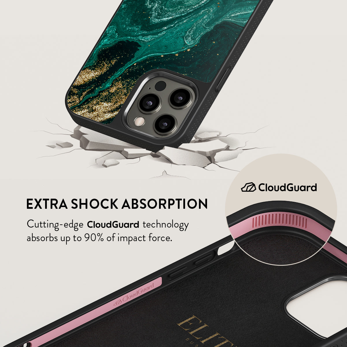 Emerald Pool - Elegant iPhone 12 Pro Max Case