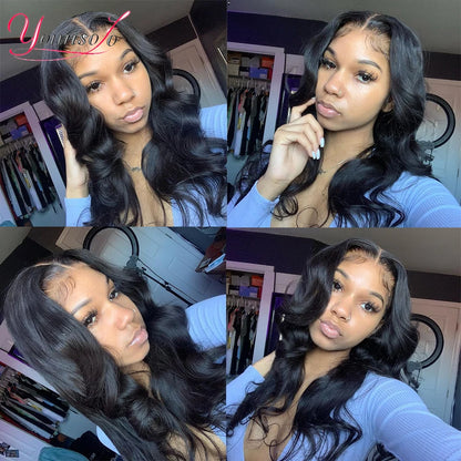Younsolo Human Hair Loose Wave Bundles With Closure Brazilian Human Hair 3/4 Bundles With Lace Closure Loose wave Hair Extension