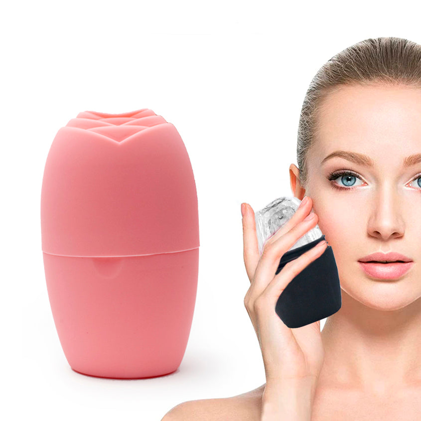 Ice Face Roller Massage Leak Proof Silicone Cube Ice Mold Facial Ice Roller for Face and Eye