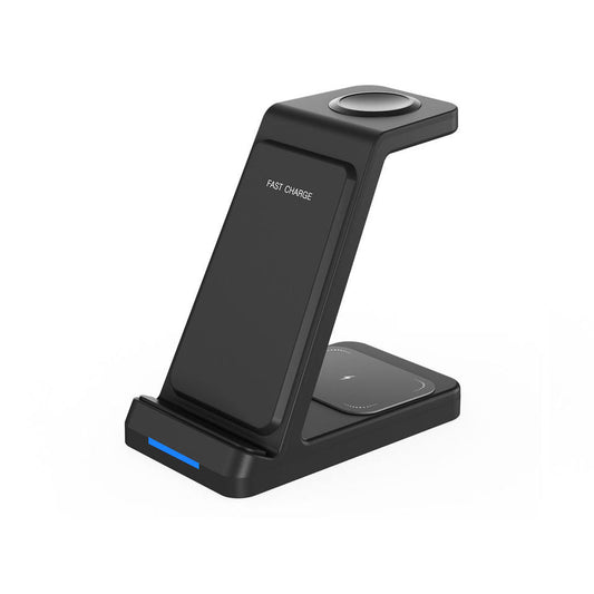 15W Fast Charging Custom Logo 3 in 1 Wireless Charger Station Desktop Phone Stand OJD-99D