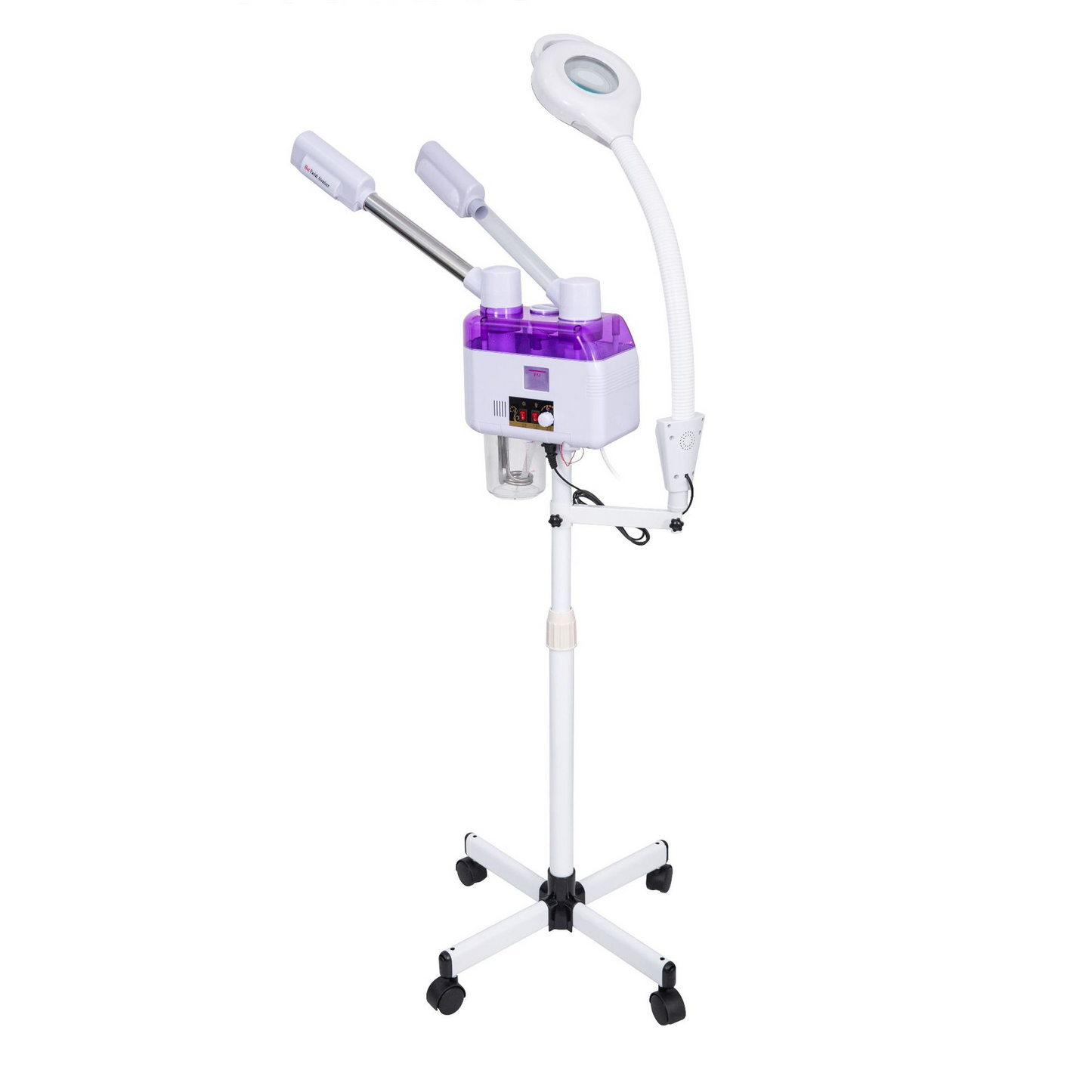SPA Home Use New Beauty Equipment Skin Moisture Small Size Facial Steamer Hot and Cool Ozone Face Spa Facial Steamer with Lamp