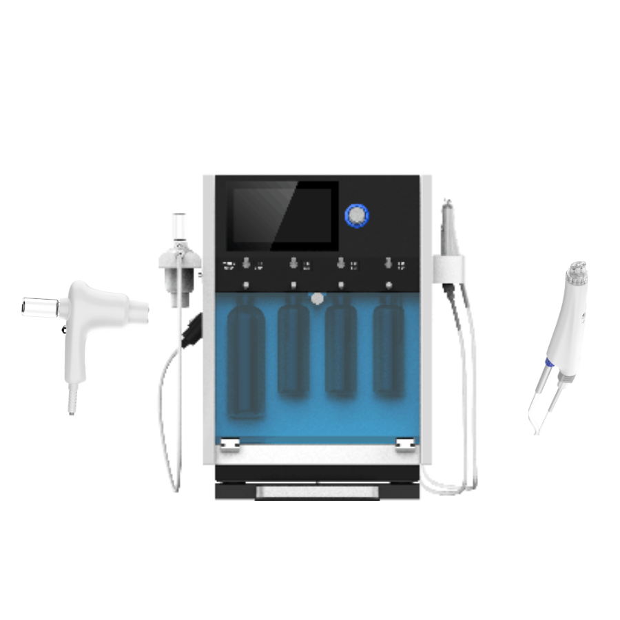 Newest Pore Vacuum Facial Machine Face Lift Clean Skin Moisturizing Firm Whiten Oxygen Blackhead Removal HydraDEP Machine