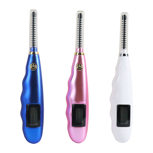 2024 Mini Rechargeable Electric Heated Eyelash Curler with Heating Rod Eye Lashes Curling Tool for Personal Makeup