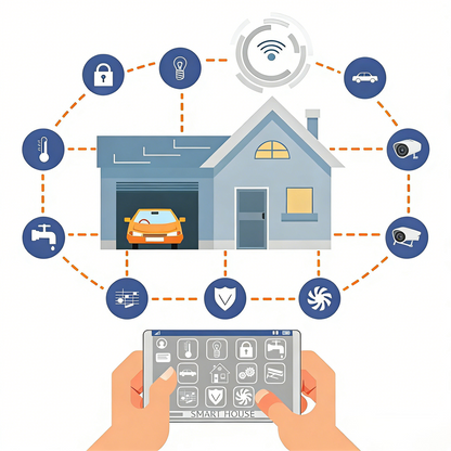 2026 UIOT Inch Android IOS Smart Home Kit with Zigbee Gateway & Alexa Central Control Panel Whole House Smart Home Solution