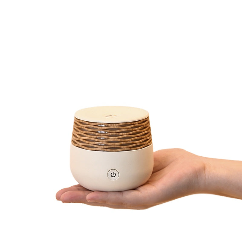 Small Electric 2023 Aroma Diffuser Vase Aromatherapy Plant Indoor Pet Personal Facial Water Wooden Mini Air Humidifier