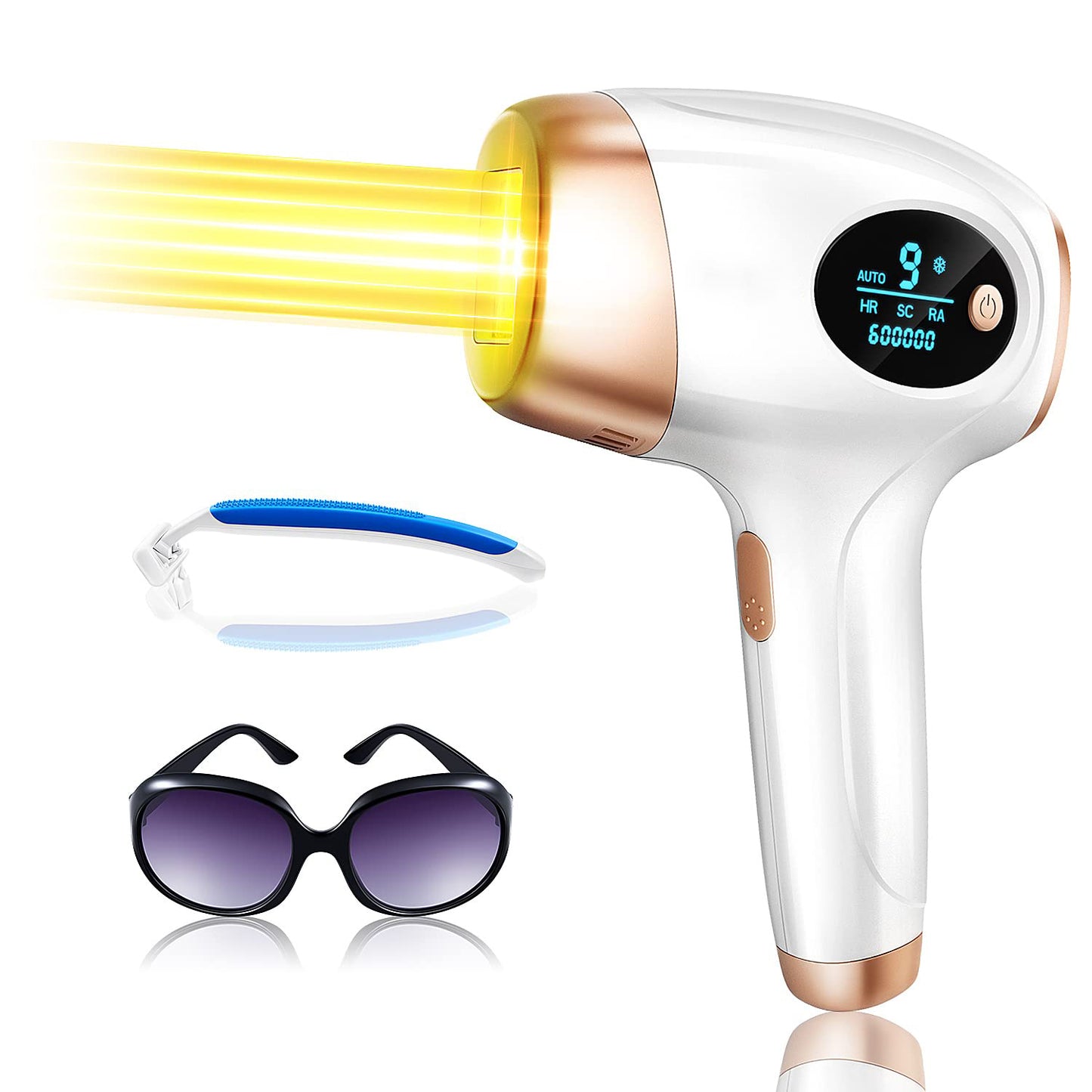 High-Power Professional Portable IPL Machine Quartz Lamp Hair Removal Device for Body for Home Use Laser Epilator