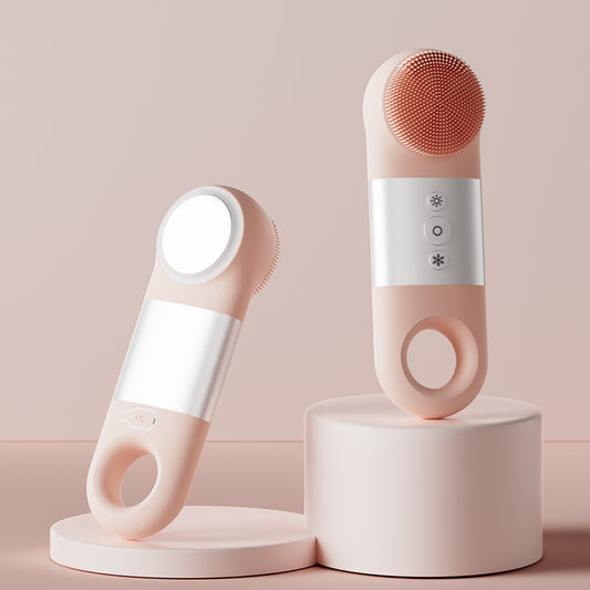 5 in 1 Skin Care Device Waterproof Soft Silicone Facial Cleaning Brush Washing Massager Electric Face Cleaning Brush