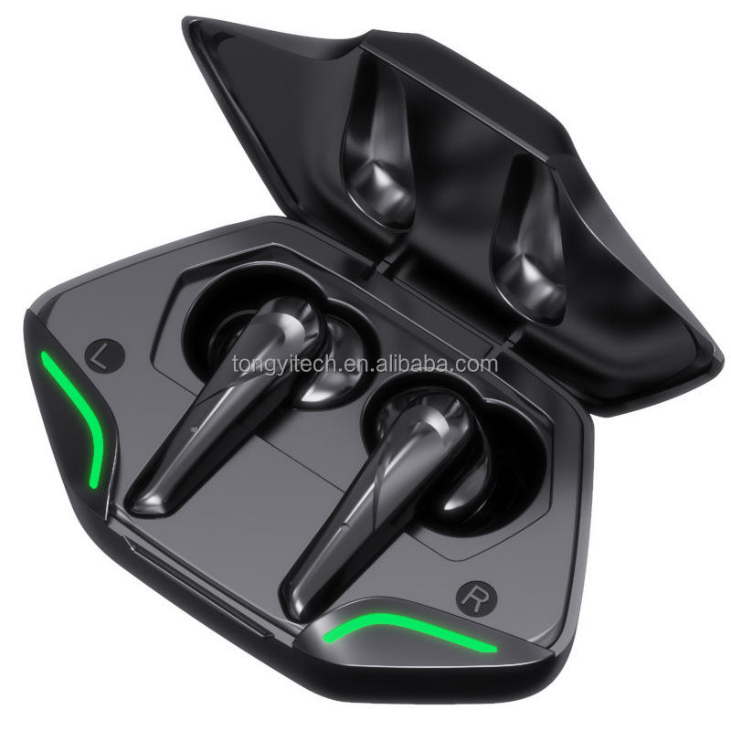 G11 Gaming TWS Earphones LED Lighted Stereo Sound Earbuds Low Latency for Phones Table Digital Display Battery Indicator JL