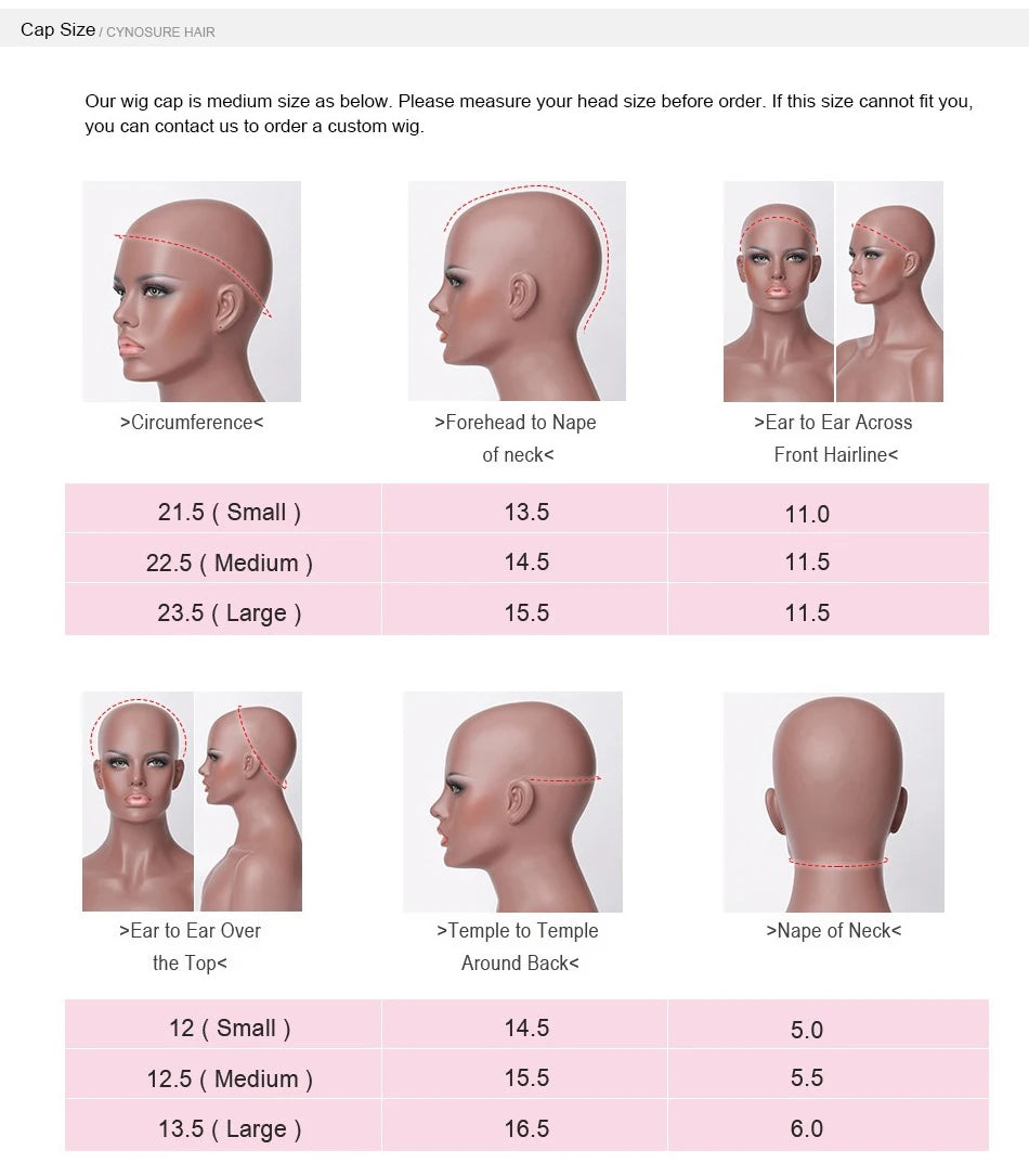 Cynosure 13X4/13X6 HD Transparent Lace Front Human Hair Wigs for Women Pre Plucked Remy Brazilian Straight Lace Frontal Wig