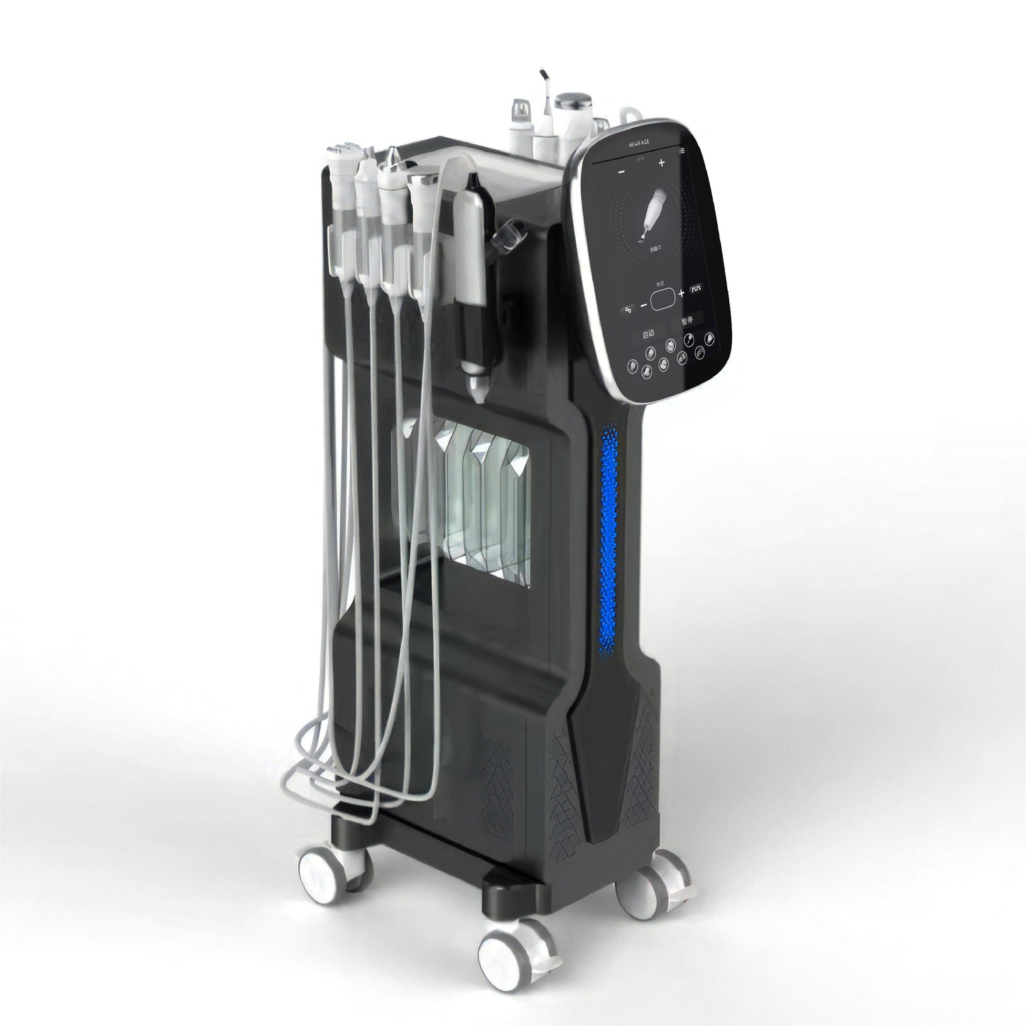 Lefis 10 in 1 Hydra Oxygeneo Facial Microdermabrasion Machine Aqua Oxygen Jet Peel Hydrodermabrasion Hydro Facial Machine
