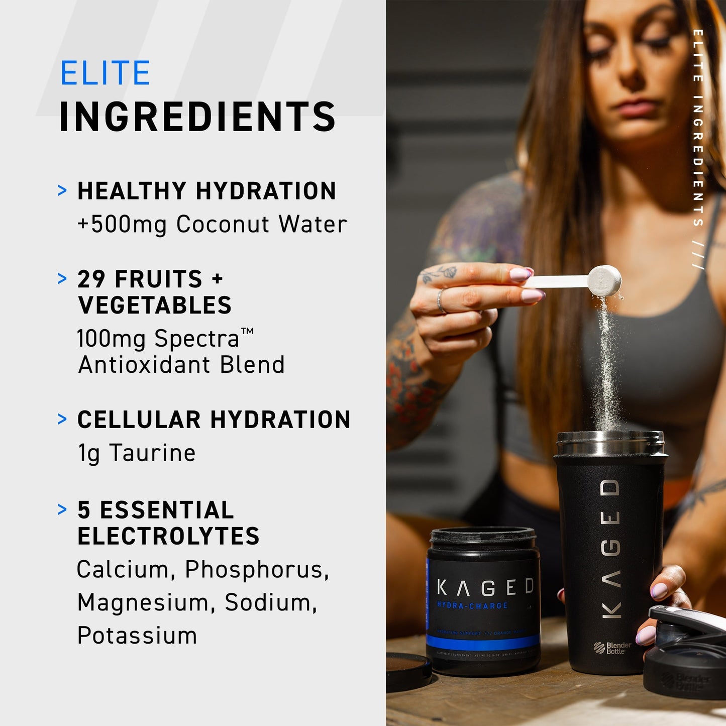 Kaged Hydra-Charge Electrolyte Drink Mix