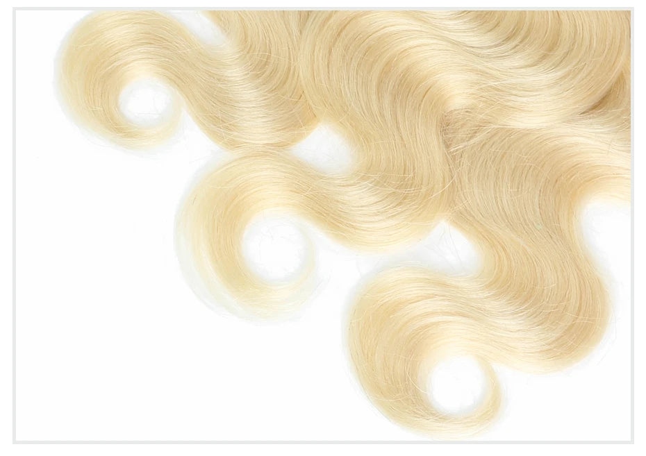 Monstar 1/3/4 613 Blonde Hair Extension Brazilian Hair Weave Bundles Body Wave Remy Human Hair Long 26 28 30 32 34 36 38 40 Inch