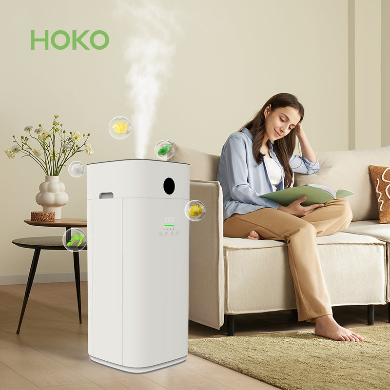 OEM/ODM Portable Home Air Purifier & Humidifier with Aromatherapy WiFi 2L Water Tank