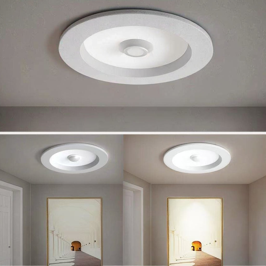 Modern Classy PIR Human Sensing LED Downlight Motion Activated Radar Sound Light Control Smart Corridor IP44 Aluminum Lamp Body