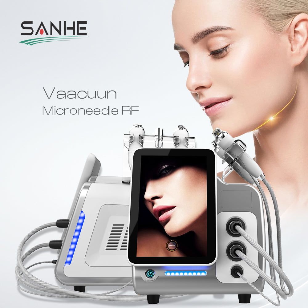 PINXEL-VS Vacuum Microneedle Rf Machine With Suction Heads For Deep Wrinkles Removal Skin Tightening Skin Whitening