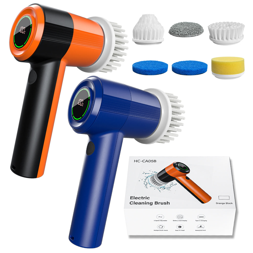 Electric Spin Scrubber Cleaning Brush Dish Kitchen Gadget Scrubbing Brush Cordless Electric Bathroom Spin Scrubber Cleaner Brush