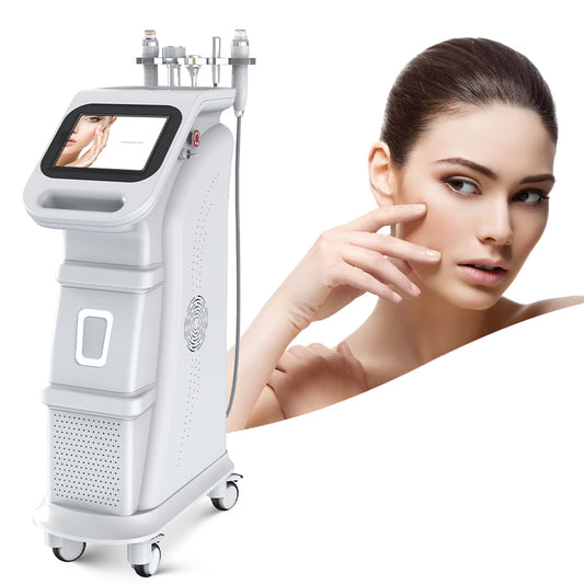 Vacuum Rf Microneedle Machine With 4 Microneedling Tips 3 Fractional Tips for Deep Wrinkle Removal Skin Tightening and Whitening