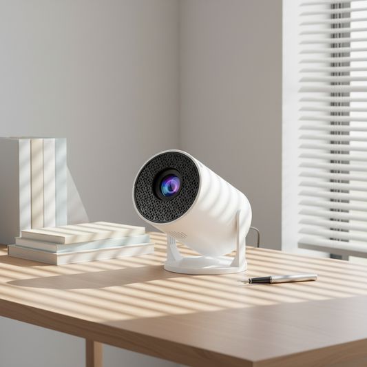 YDH-HY300 Mini 4K Projector 94 Inch 500 Lumens WiFi 6 Wireless Built-In Speakers HIFI Stereo Indoor Home Theater Screen