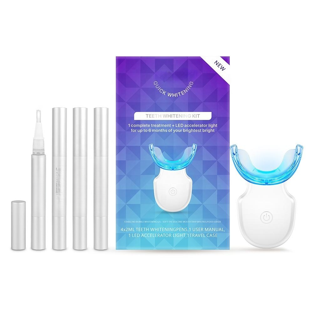 Oem Custom Private Label Pap+ Fast-Result Led Light Pap Gel Teeth Whitening Led Kit