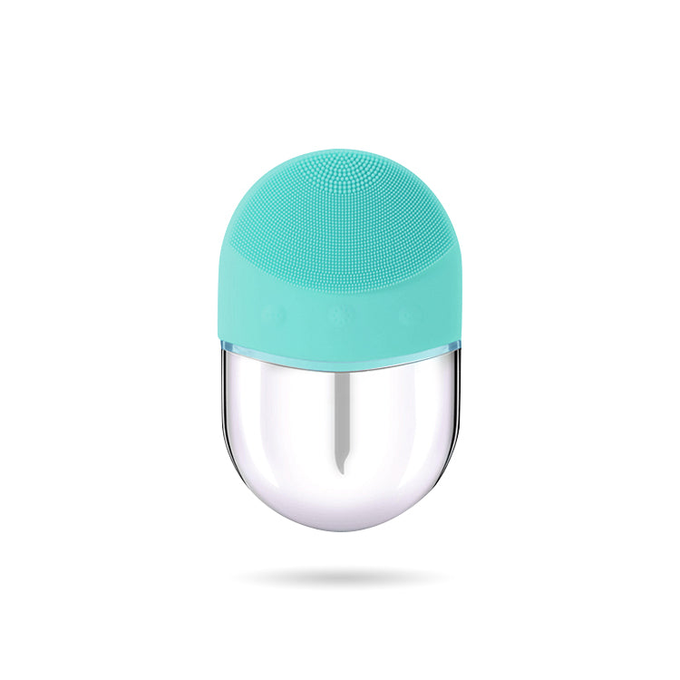 Portable Handheld Electric Silicone Facial Cleanser Sonic Brush Waterproof Face Massage Brush