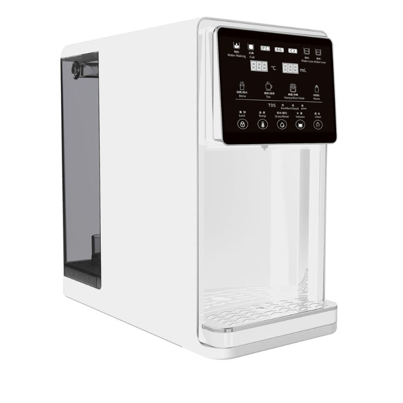 Smart Electric RO Desktop Water Dispenser with Child Lock for Home Hotels Cars RVs and Outdoor Use Plastic Construction